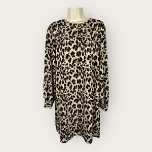 Reynah Couture Womens size 2 Leopard Cheetah Tunic Dress Mobwife Animal Print